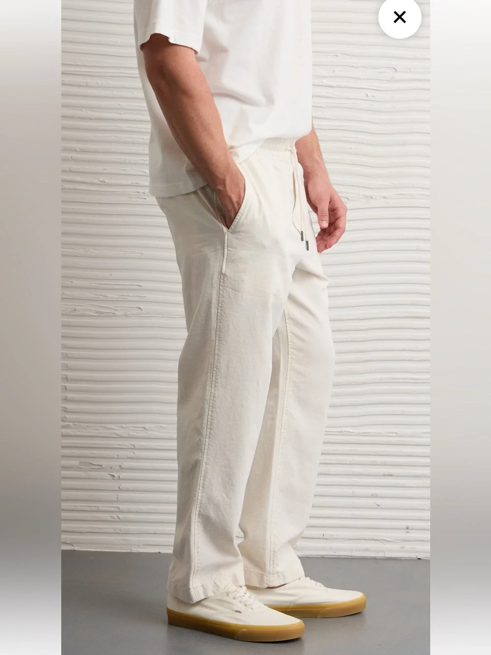 NWT Men’s AE Pull On Trekker Cream Pant